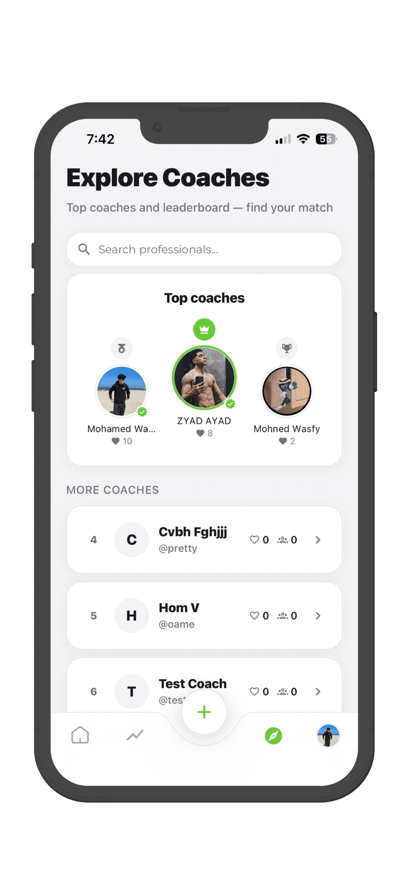 Explore coaches
